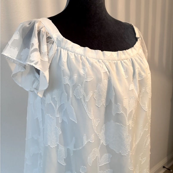 Cooper & Ella White Shift Dress Size M - Picture 3 of 11